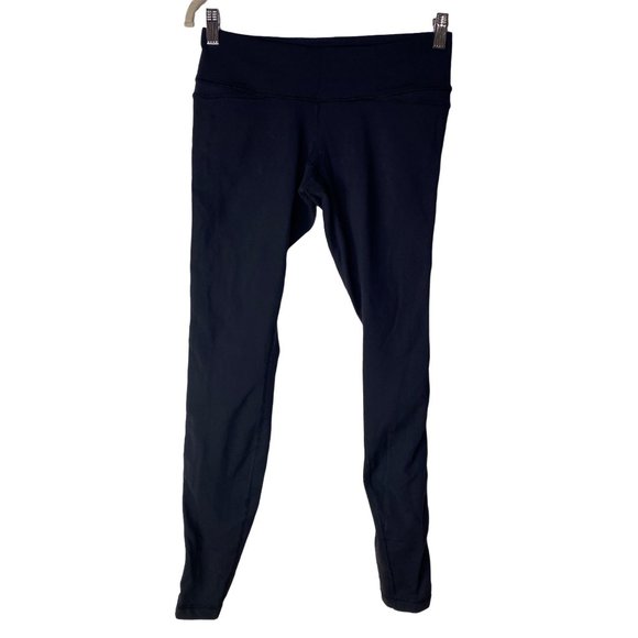 lululemon athletica Pants - Lululemon Black Leggings Mesh Side Athletic Athleisure Women's 8